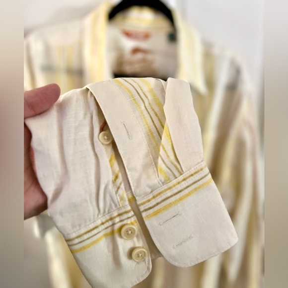 TOMMY BAHAMA Men’s Linen Striped Button Down Shirt, Size XL - Picture 6 of 9